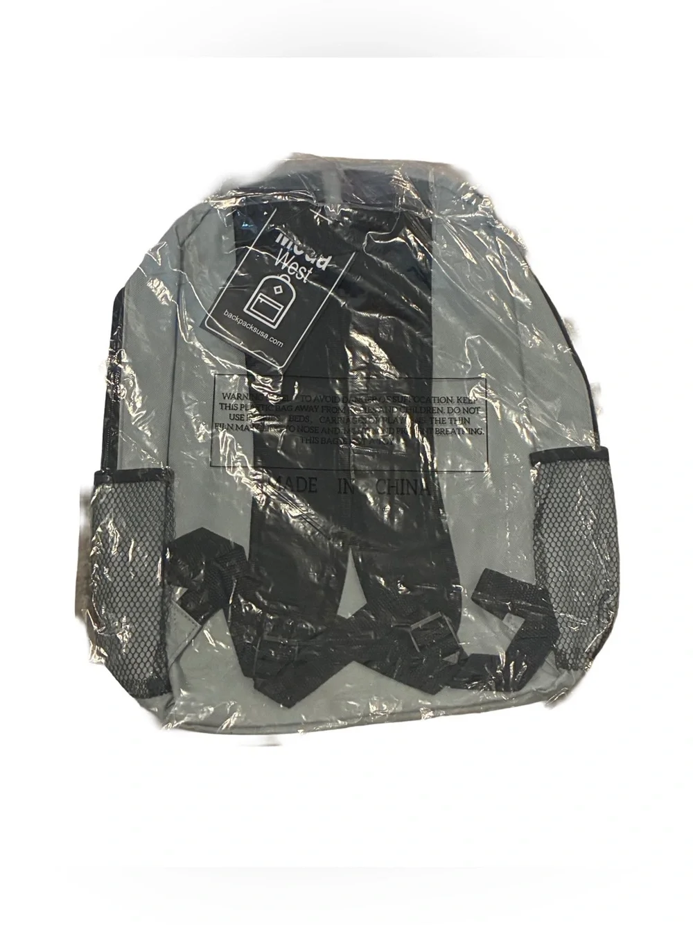 Moda West Grey 17” Backpack NWT
